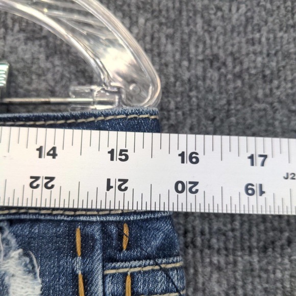 MEK Denim Men's Jeans Blue 27x34 Oaxaca Easy Dark Wash Denim Distressed Pockets - Picture 14 of 15